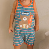 Snorkel Sitting Hux Stripe Romper