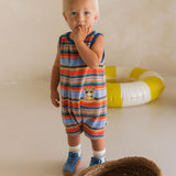 Hux Sunset Stripe Sleeveless Romper