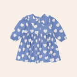 Frill Heart Collar Dress