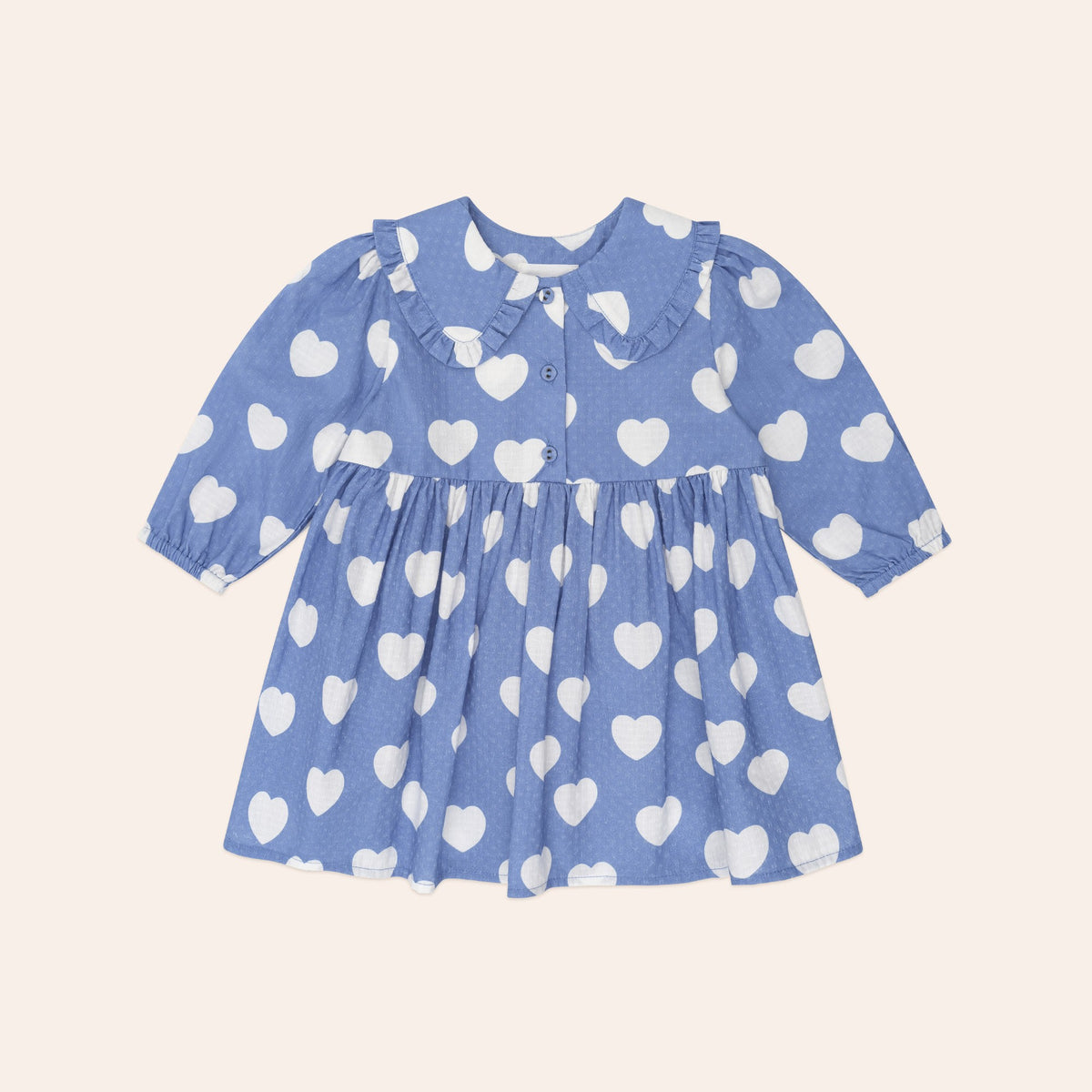 Frill Heart Collar Dress