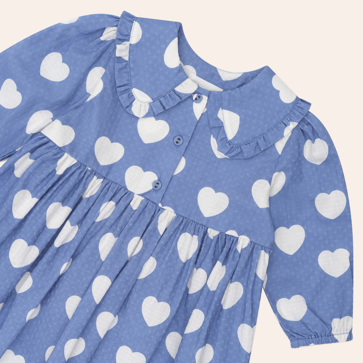 Frill Heart Collar Dress