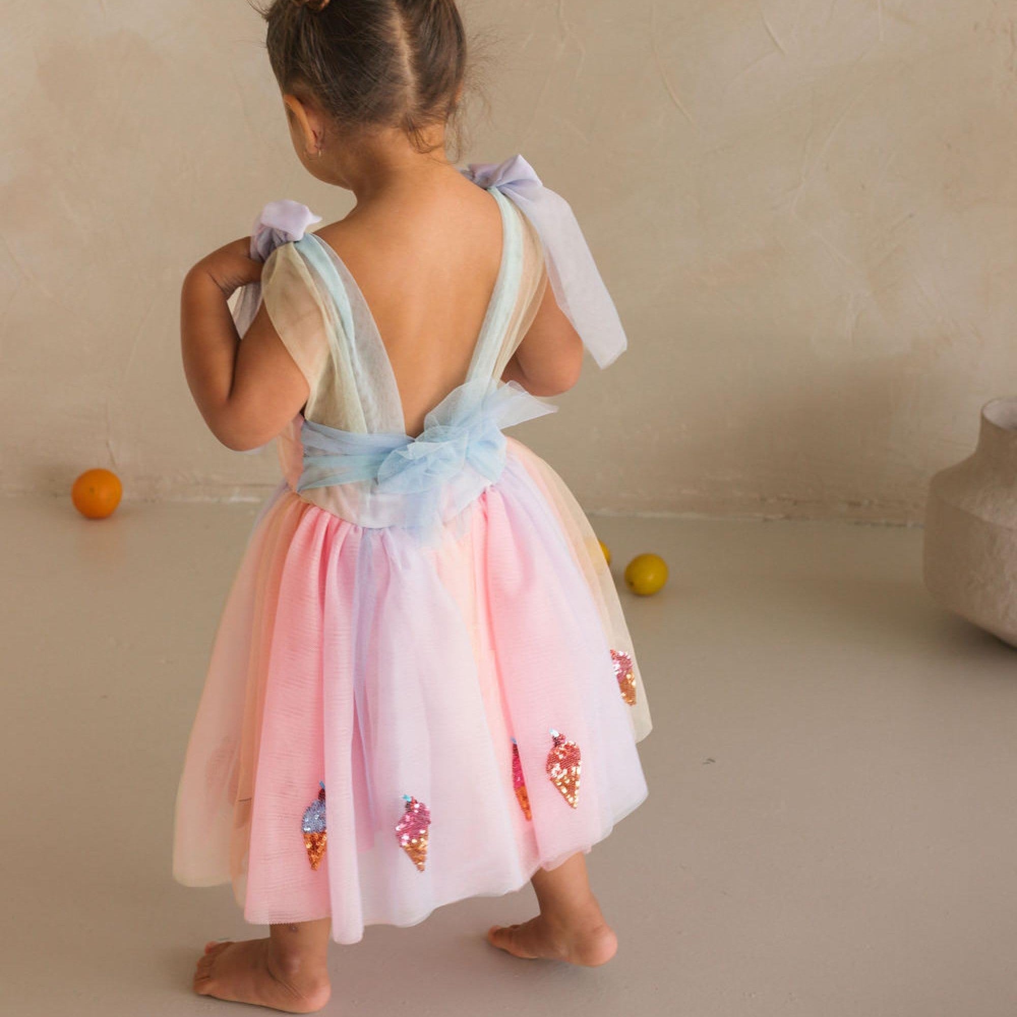 You-Scream-For-Ice Cream Sequin Tulle Dress
