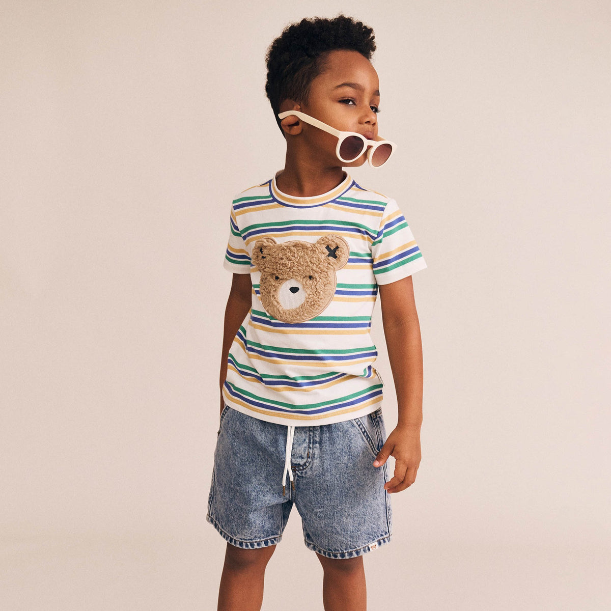 Furry Huxbear College Stripe Tee