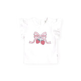 Strawberry Bow Frill Tee