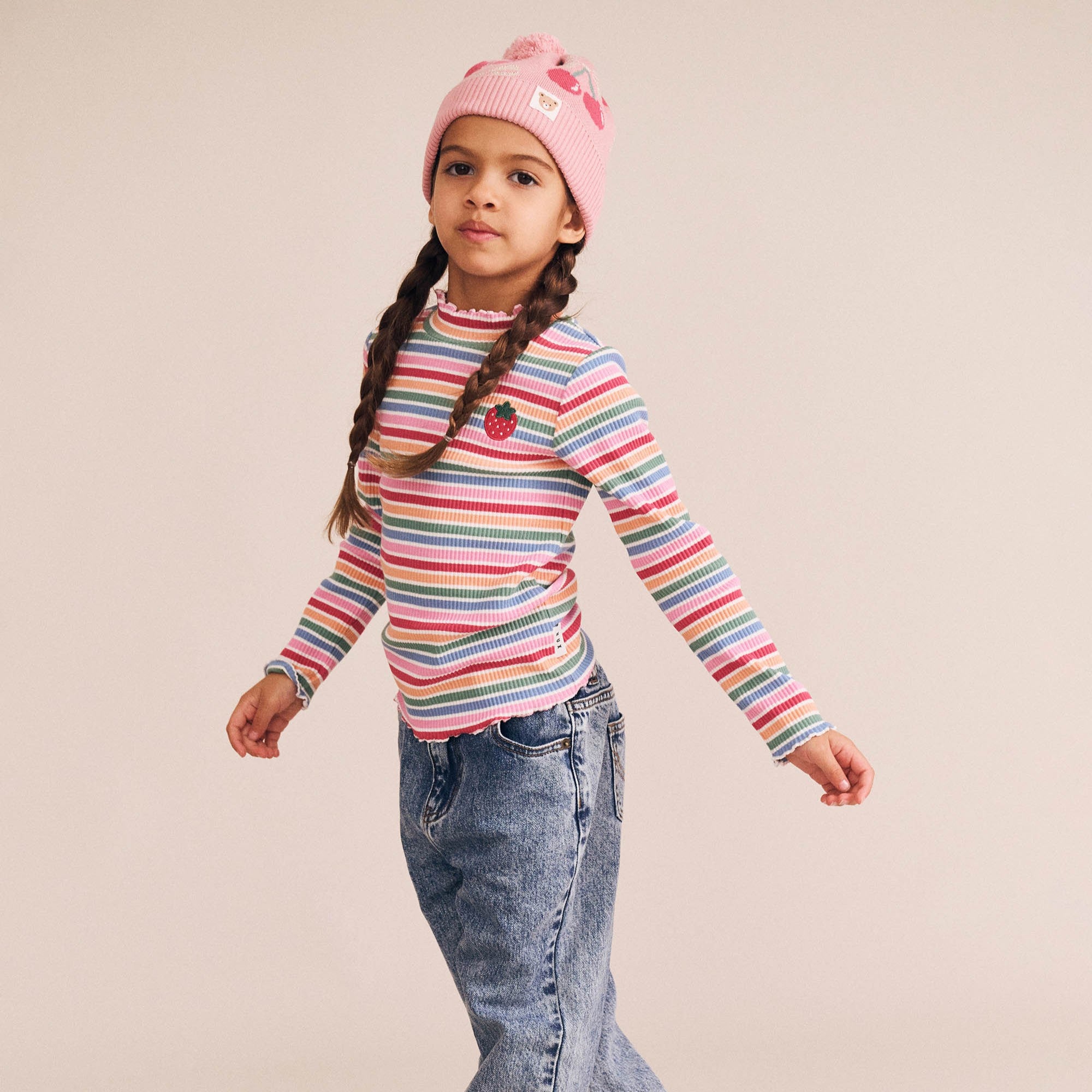 Tutti Frutti Stripe Rib Skivvy