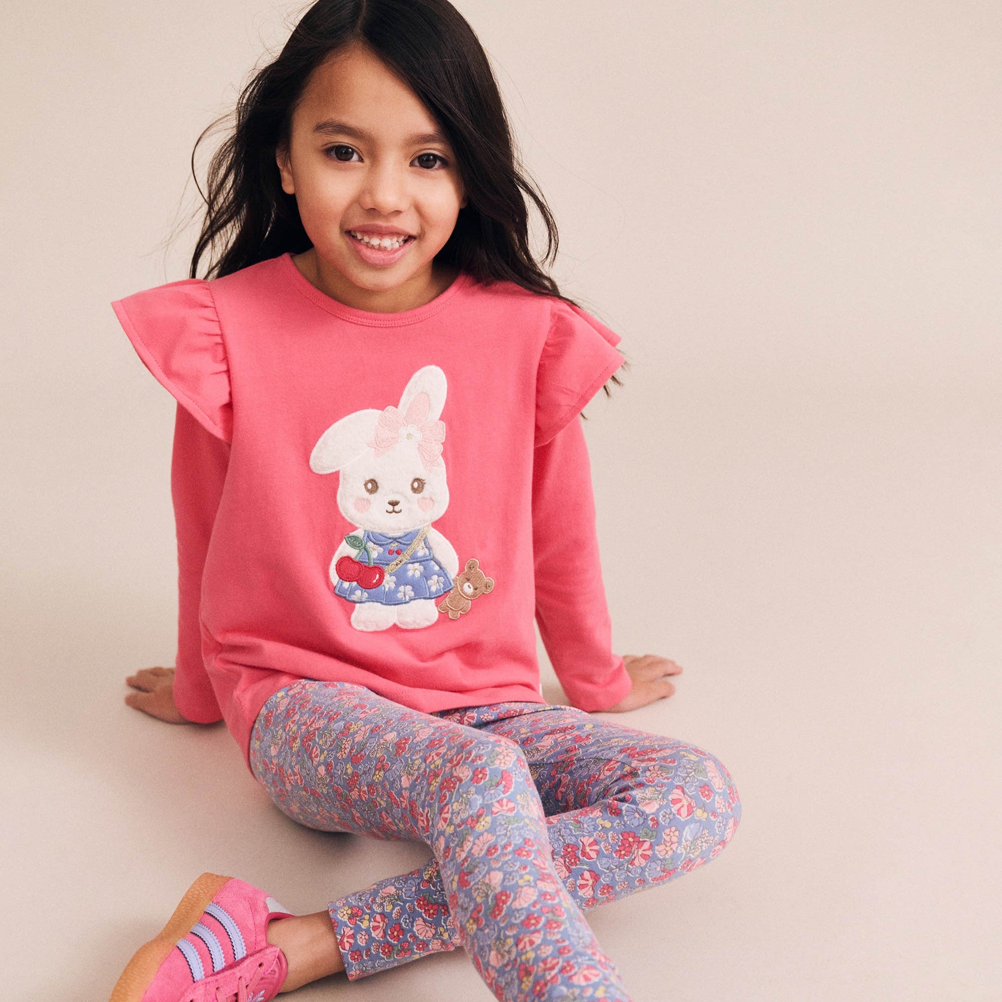 Flower Field Bunny Frill Top