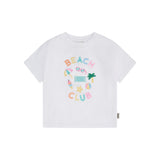 Beach Club 7 Emroidered Drop Shoulder Tee
