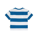 Beach Club Hux Block Stripe Drop Shoulder Tee