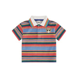 Sunset Stripe Hux Towelling Polo
