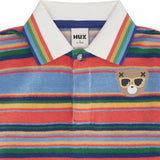 Sunset Stripe Hux Towelling Polo
