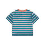 Snorkel Sitting Hux Stripe Drop Shoulder Tee