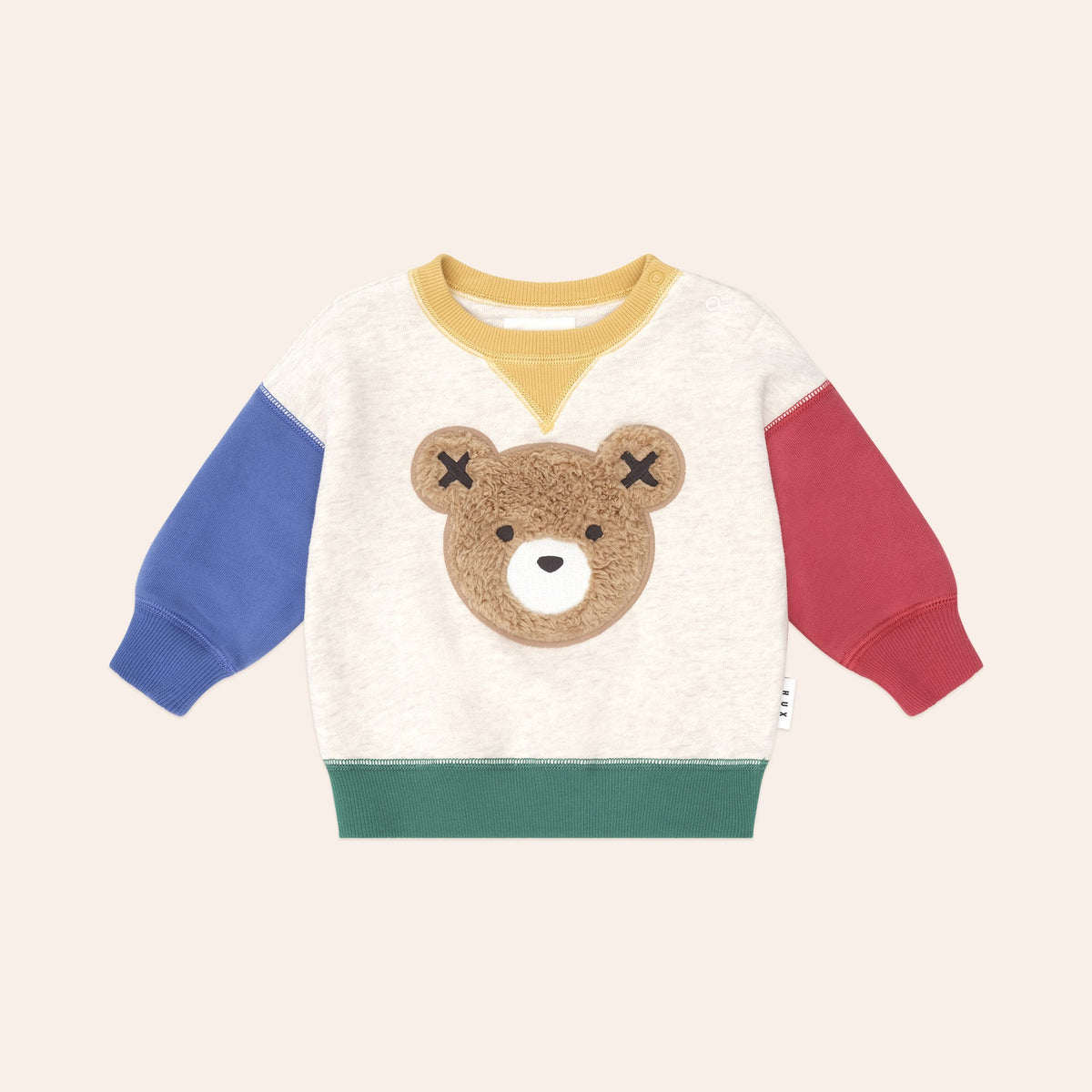 Furry Huxbear Colour Block Sweatshirt