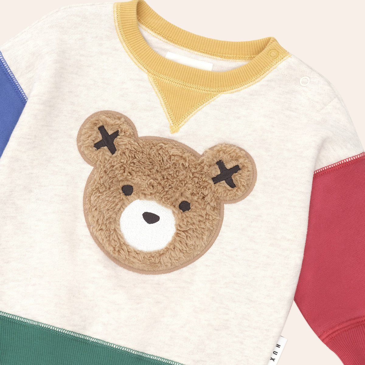 Furry Huxbear Colour Block Sweatshirt