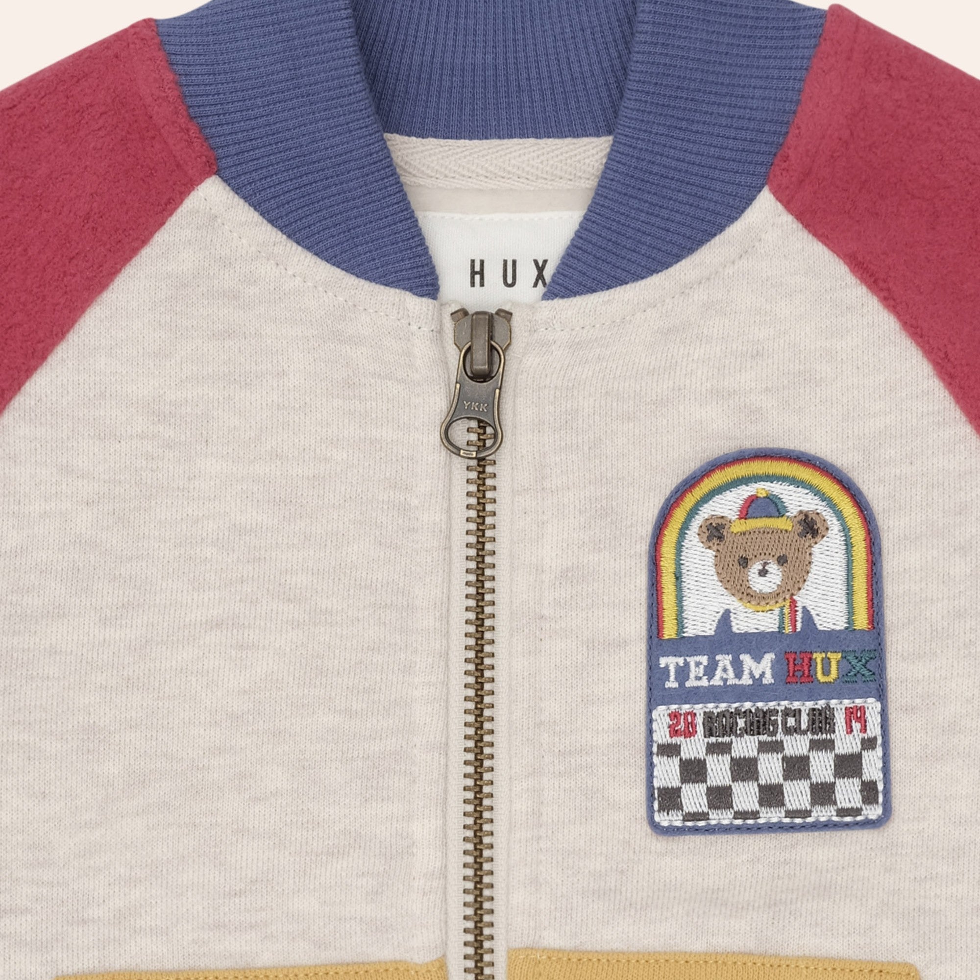 Hux Colour Block Zip Sweat