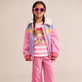 Colour Block Cord Jacket