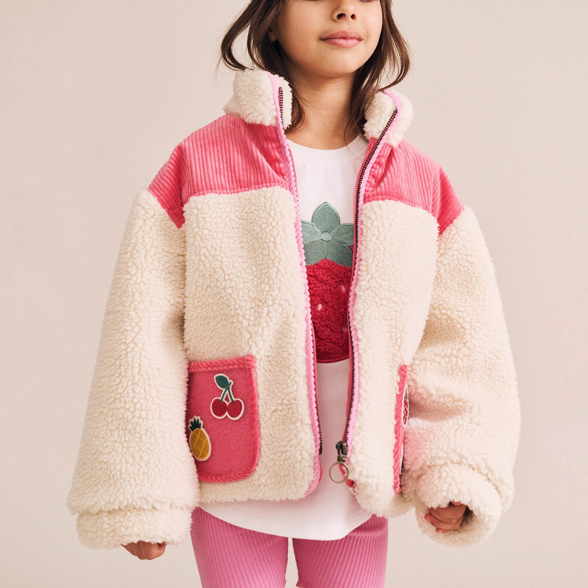 Sherpa Cord Patches Jacket