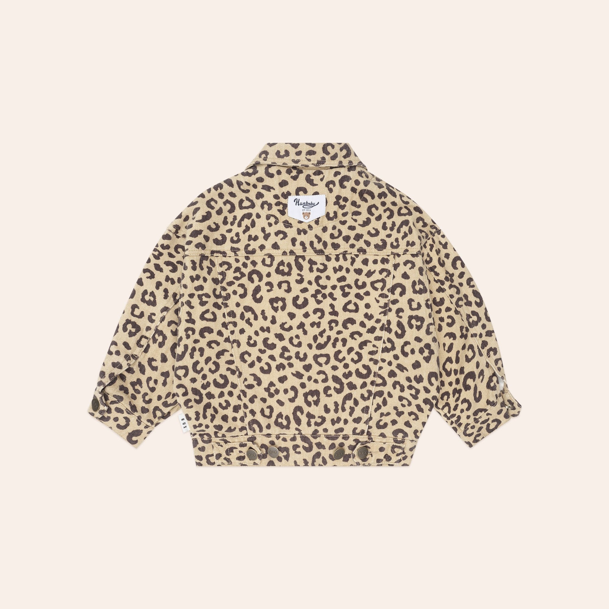 Very Cherry Leopard Print Denim Jacket