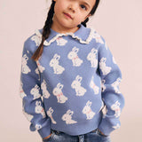 Bunny Field Frill Collar Pullover
