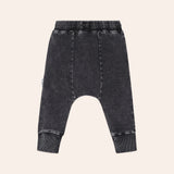 Black Knit Denim 5 Pocket Pant