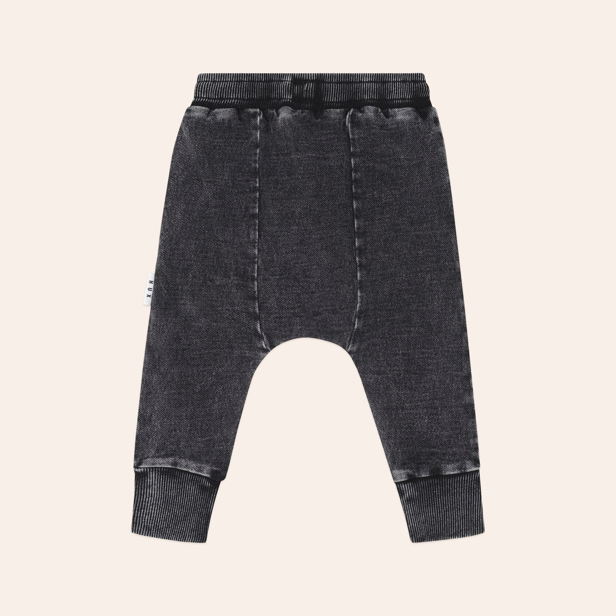 Black Knit Denim 5 Pocket Pant