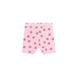 Strawberry Print Rib Bike Short