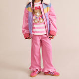 Cord Frill Hem Pant