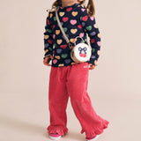 Cord Frill Hem Pant
