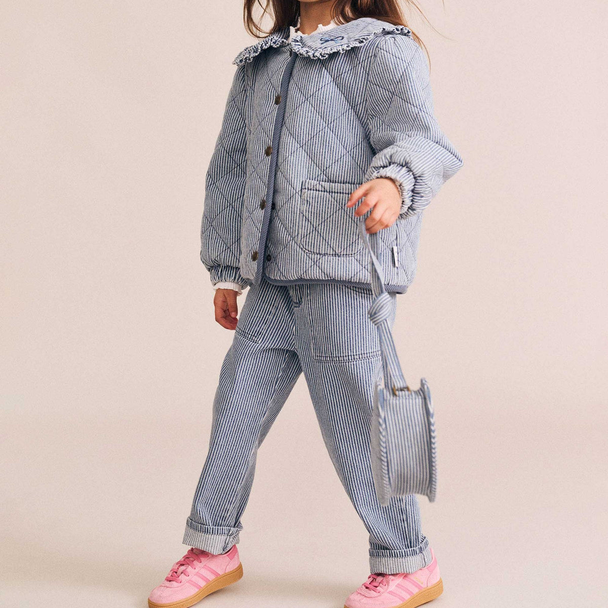 Vintage Bow Paperbag Demin Pant