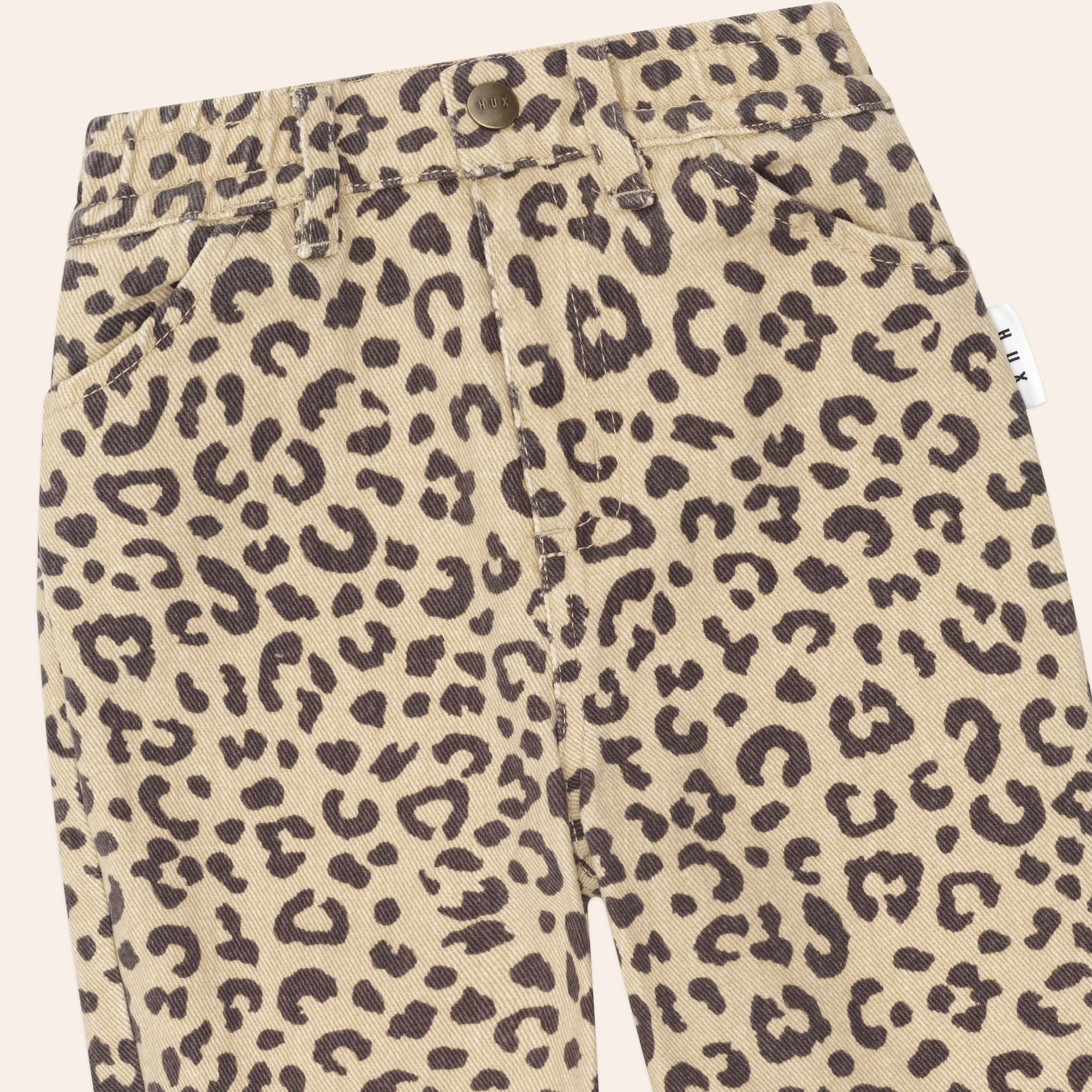Leopard Print Denim Jeans