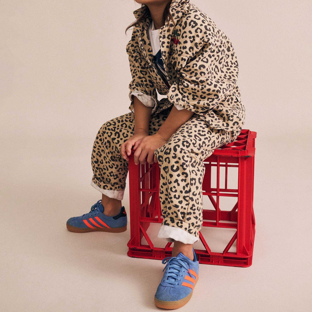 Leopard Print Denim Jeans