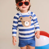 Stripe Huxbear 2pc Swim Set