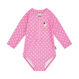 Polka Dot Ice Cream Raglan Swimsuit