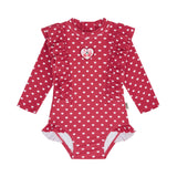 I Heart You Polka Dot Frill Swimsuit