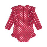 I Heart You Polka Dot Frill Swimsuit