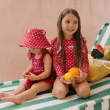 I Heart You Polka Dot Frill Swimsuit