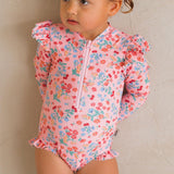 Fruity Floral Frill Swimsuit
