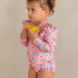 Fruity Floral Frill Swimsuit