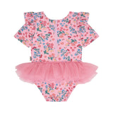 Fruity Floral Tulle Swimsuit