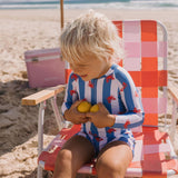 Crab Stripe Swimsuit