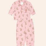 Dusty Pink Bunny Womens PJ Set