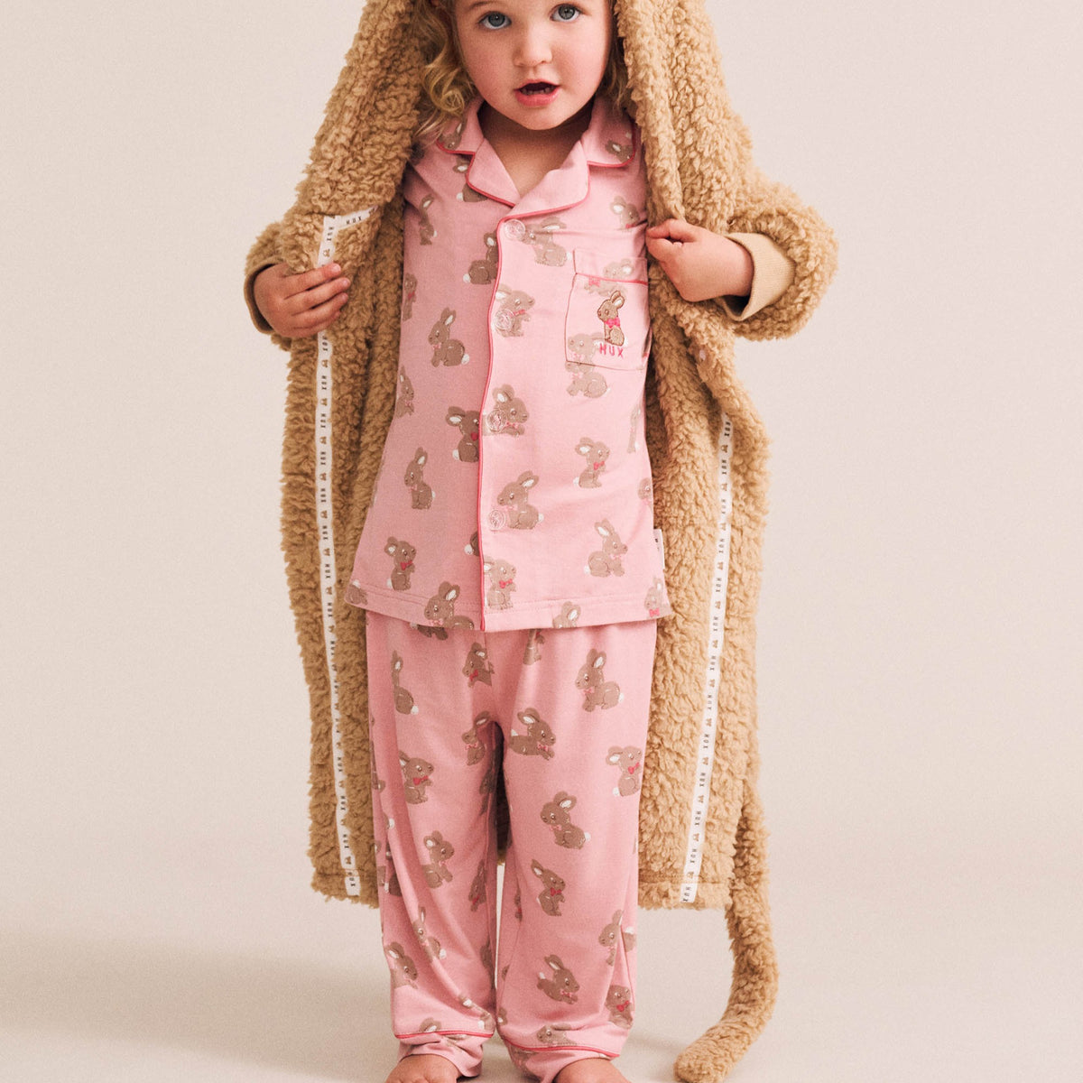 Dusty Pink Bunny PJ Set