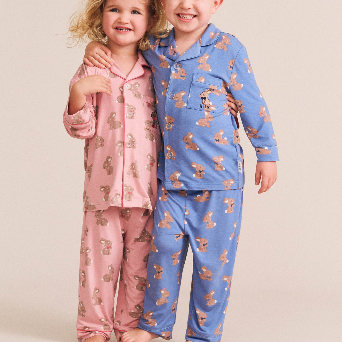 Dusty Pink Bunny PJ Set