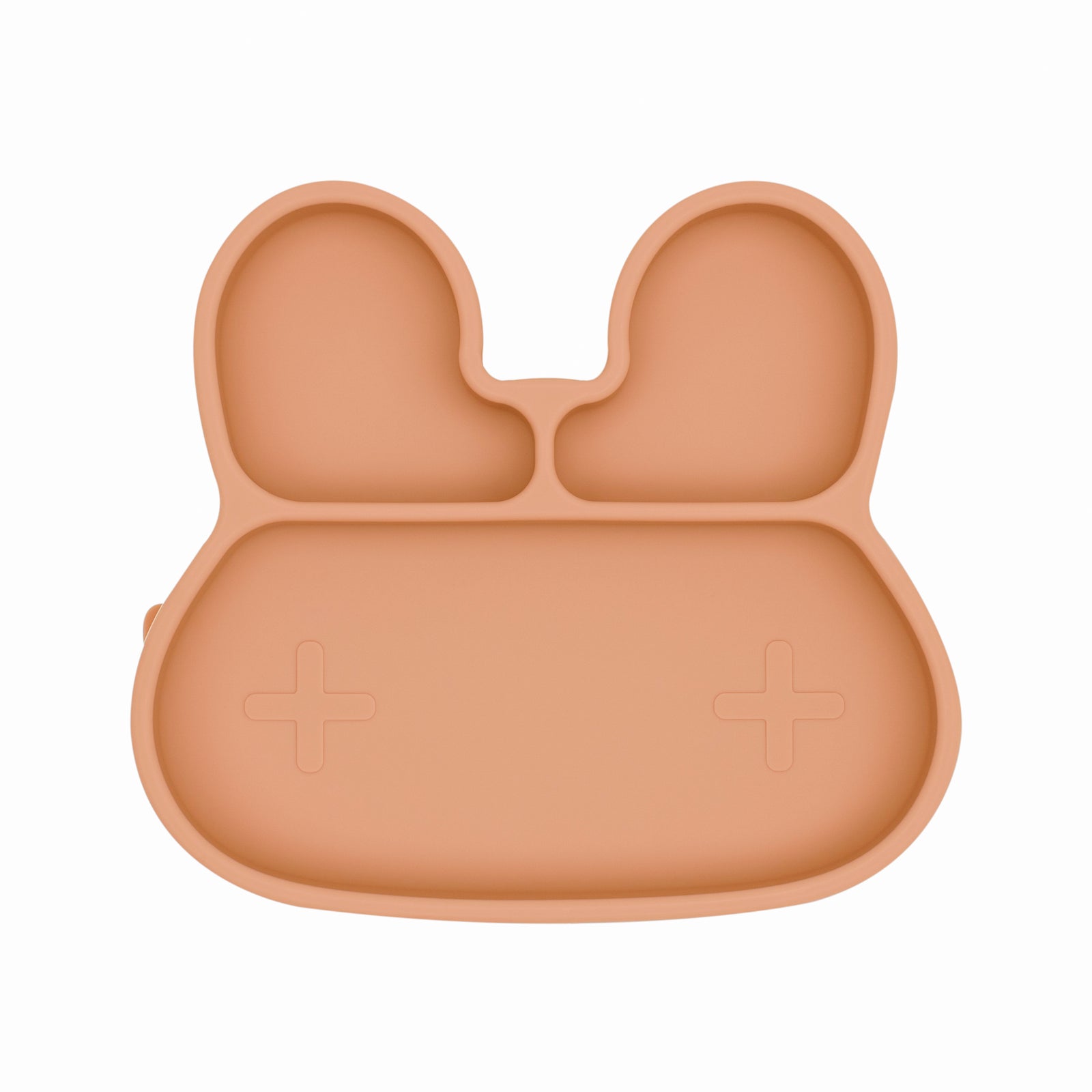 Bunny Stickie Plate (Dark Peach)