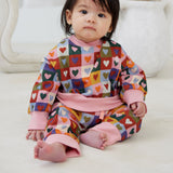 Heart Checkboard Oversized Jumper