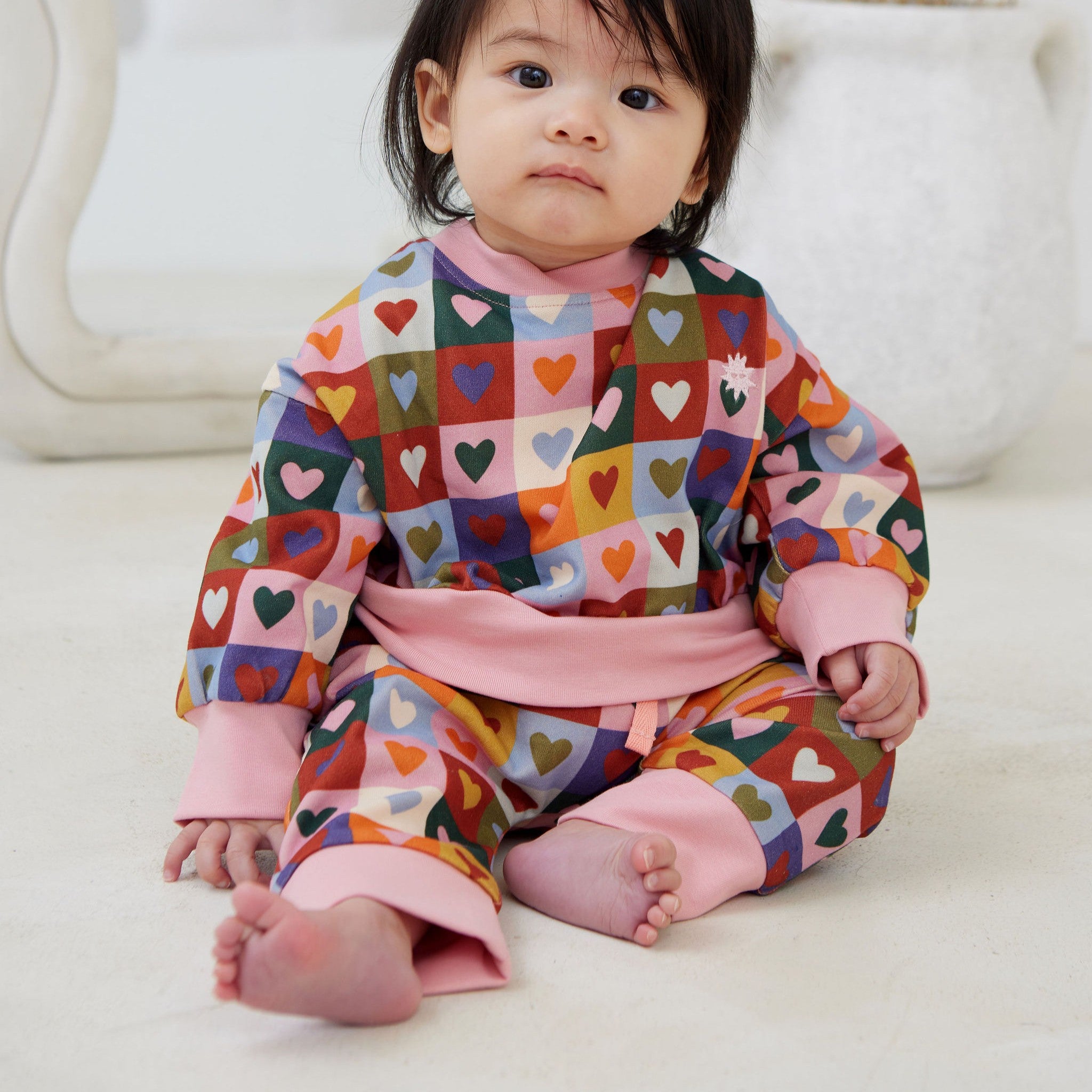 Heart Checkboard Trackpants