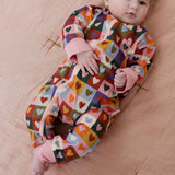 Heart Checkboard Zipsuit