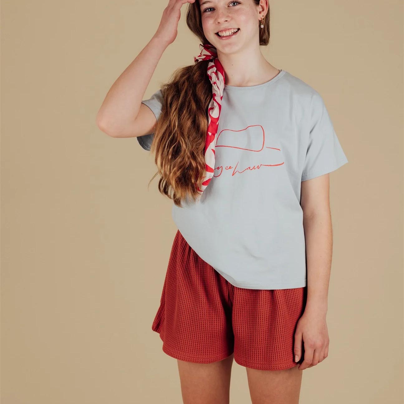 Rust Waffle Wide Fit Short