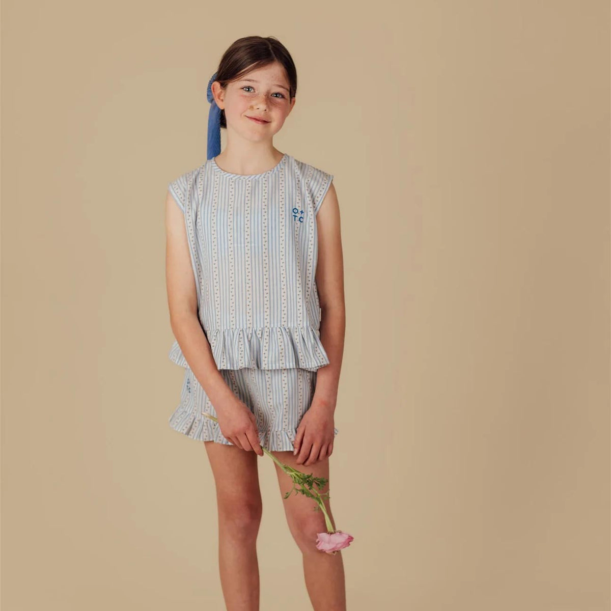 Peaches Boxy Frill Singlet