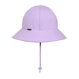 Ponytail Bucket Hat With Strap - Lilac