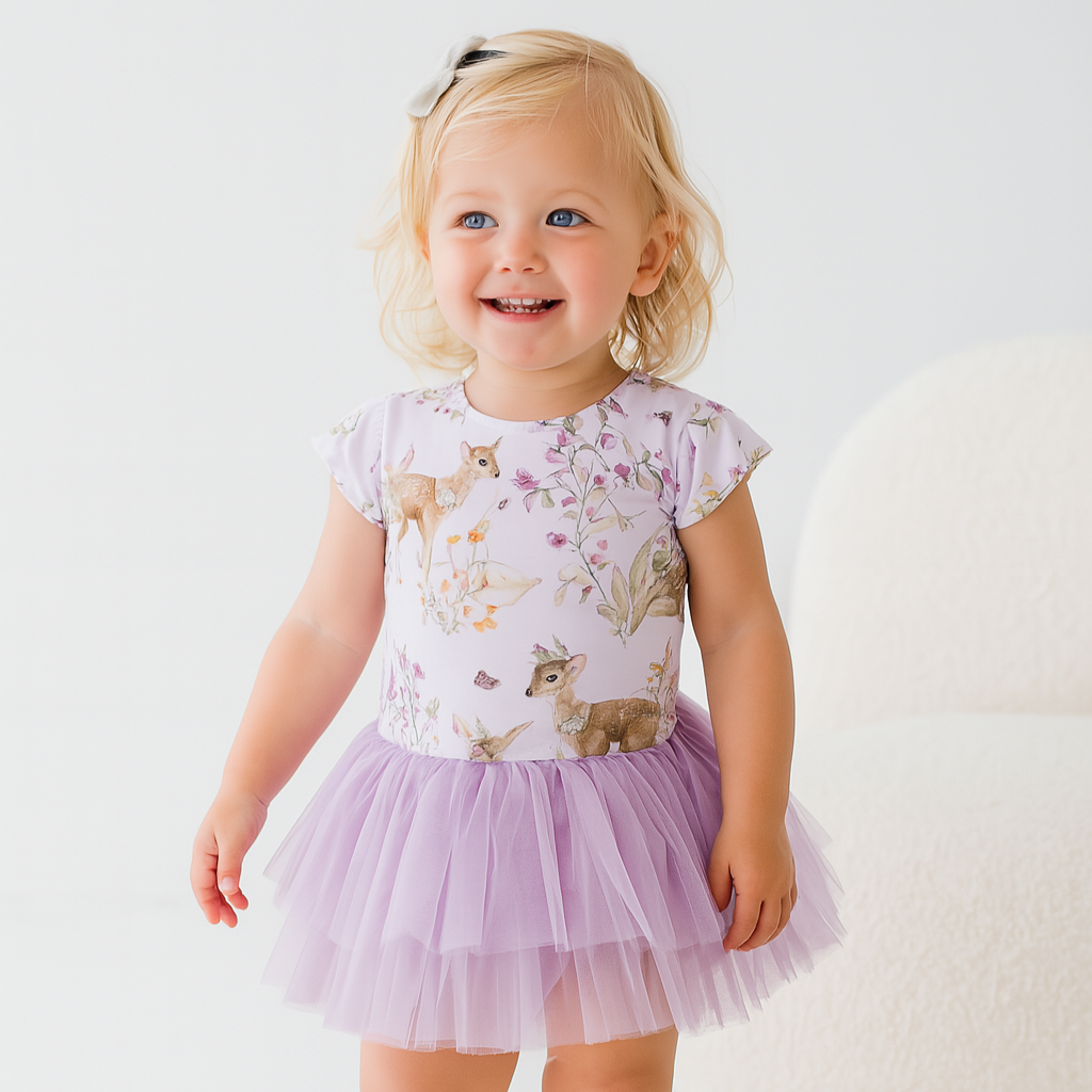 Enchanted Gardens Onesie Tutu Dress